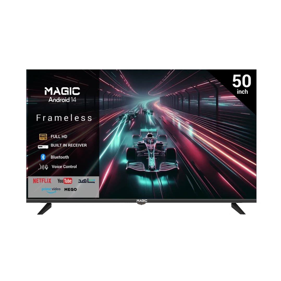 Magic Android 14 – 50 Inch TV Frameless