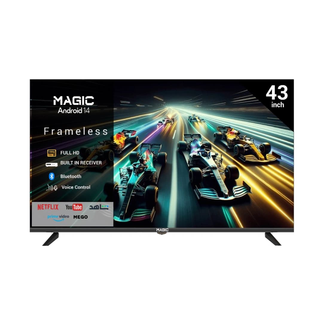 Magic Android 14 – 43 Inch TV Frameless