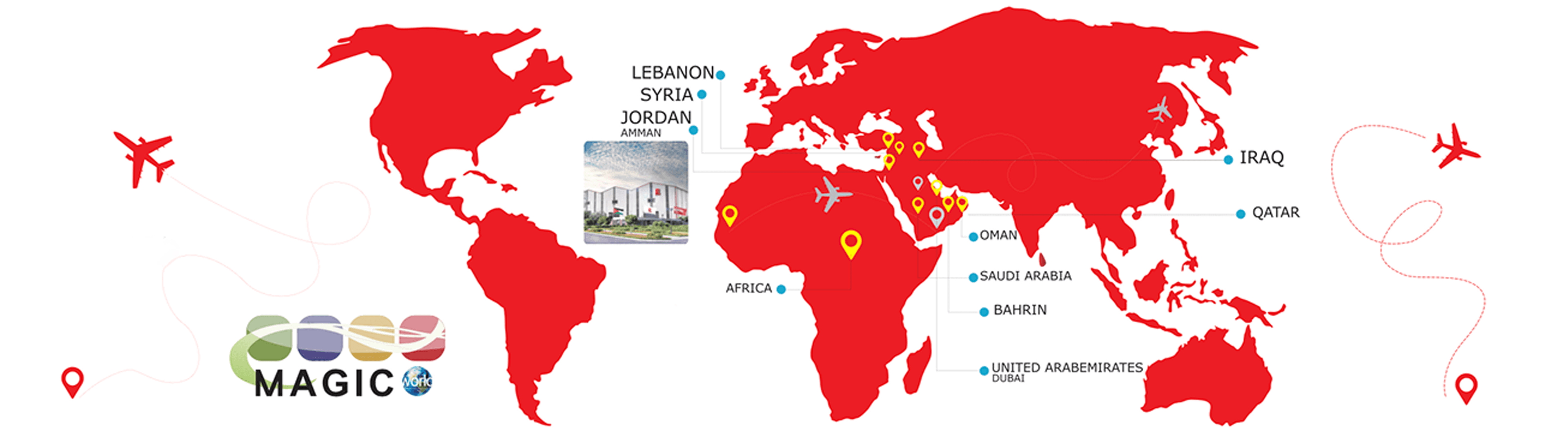 Where to find Magic - World Map